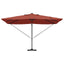 Parasol 352 x 251 x 265 cm Polyester og Aluminium Terrakotta