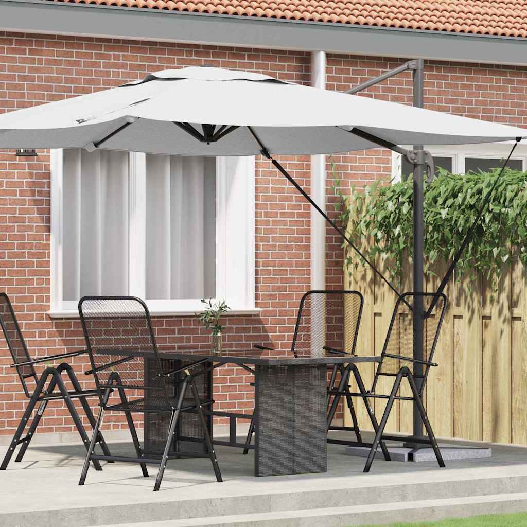 Roma Parasol Beige 286 x 284 x 265 cm Aluminium og Polyester