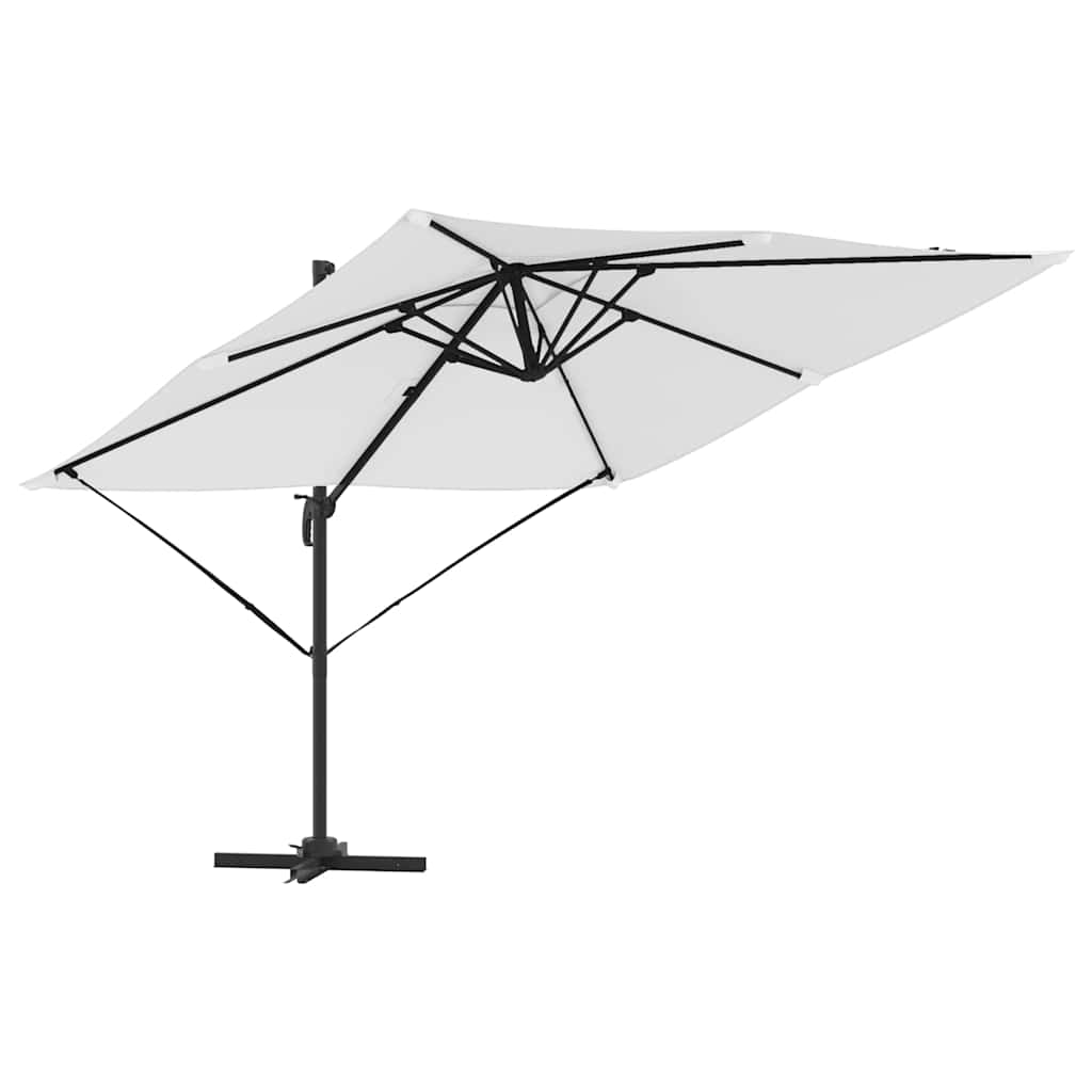 Roma Parasol Beige 286 x 284 x 265 cm Aluminium og Polyester