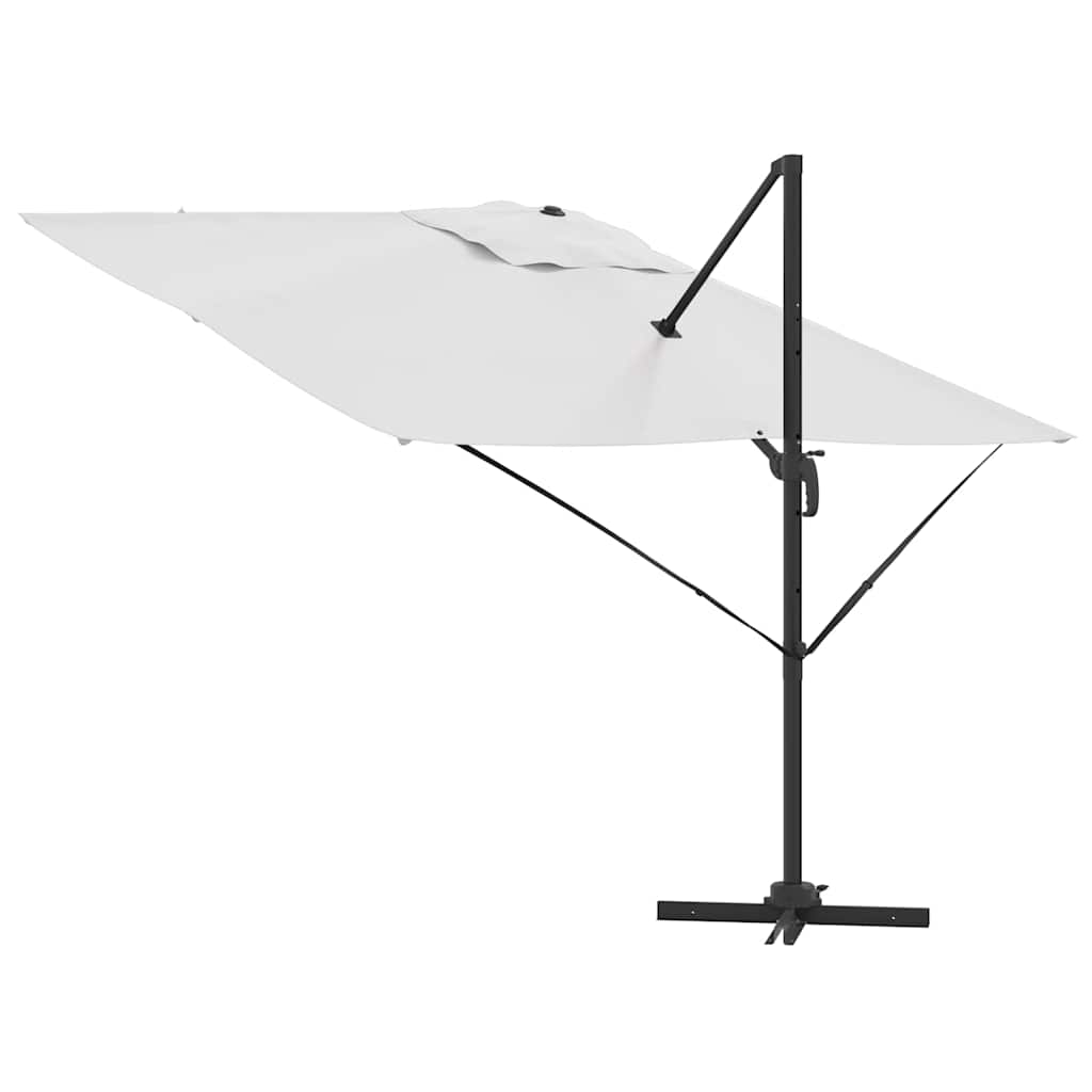Roma Parasol Beige 286 x 284 x 265 cm Aluminium og Polyester