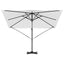Roma Parasol Beige 286 x 284 x 265 cm Aluminium og Polyester