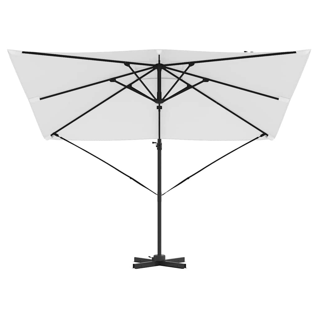 Roma Parasol Beige 286 x 284 x 265 cm Aluminium og Polyester