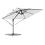 Roma Parasol Beige 286 x 284 x 265 cm Aluminium og Polyester