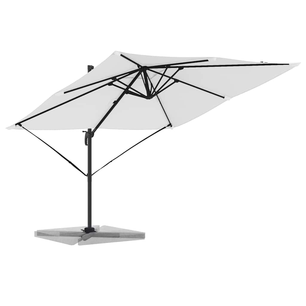 Roma Parasol Beige 286 x 284 x 265 cm Aluminium og Polyester