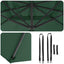 Roma Parasol Grøn 286 x 284 x 265 cm Aluminium og Polyester