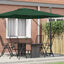Roma Parasol Grøn 286 x 284 x 265 cm Aluminium og Polyester