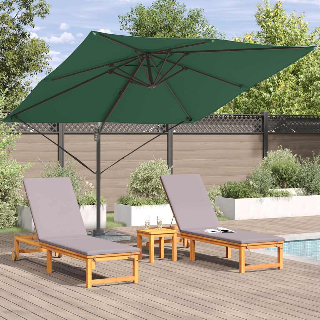 Roma Parasol Grøn 286 x 284 x 265 cm Aluminium og Polyester
