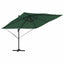 Roma Parasol Grøn 286 x 284 x 265 cm Aluminium og Polyester