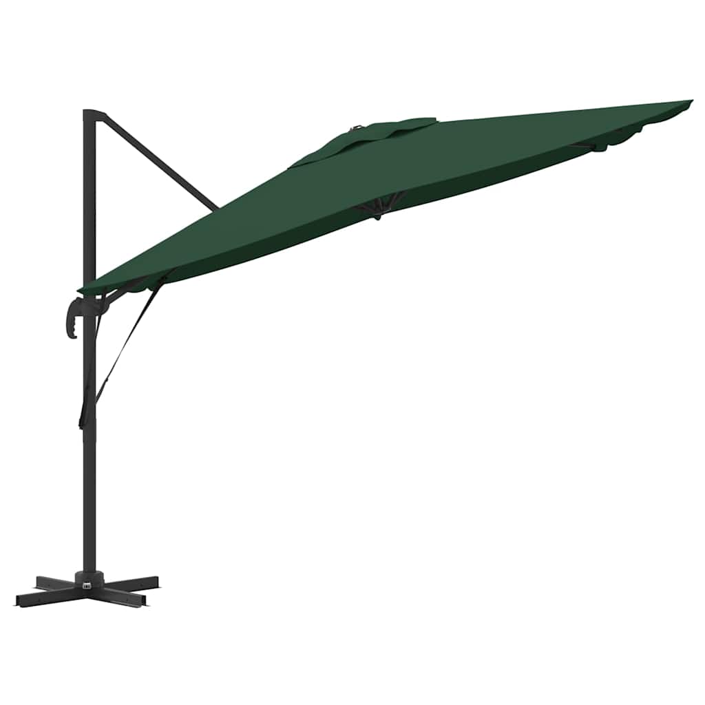 Roma Parasol Grøn 286 x 284 x 265 cm Aluminium og Polyester