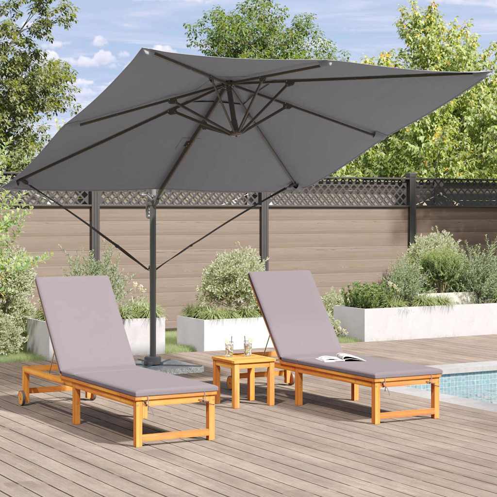 Roma Parasol Antracit 286 x 284 x 265 cm Aluminium og Polyester