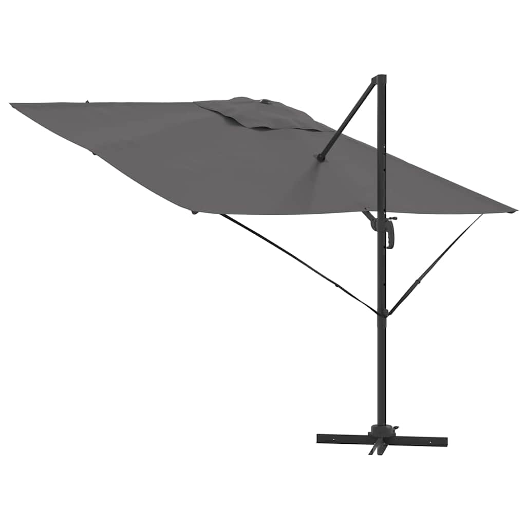 Roma Parasol Antracit 286 x 284 x 265 cm Aluminium og Polyester