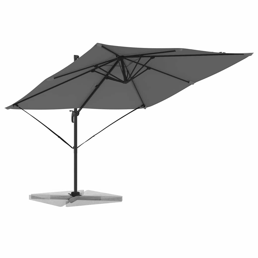 Roma Parasol Antracit 286 x 284 x 265 cm Aluminium og Polyester