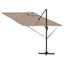 Roma Parasol Gråbrun 286 x 284 x 265 cm Aluminium og Polyester