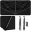Roma Parasol Sort 286 x 284 x 265 cm Aluminium og Polyester