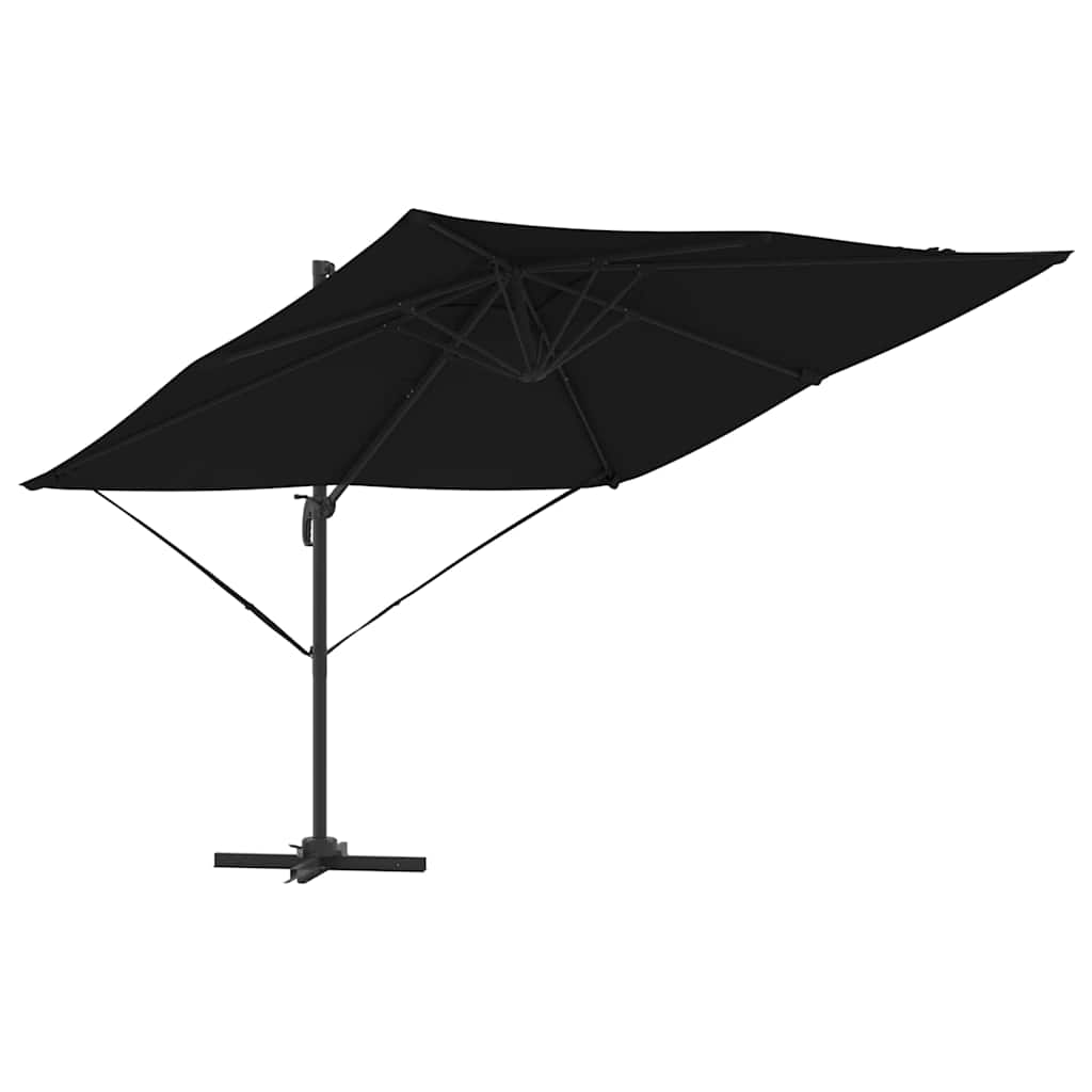 Roma Parasol Sort 286 x 284 x 265 cm Aluminium og Polyester