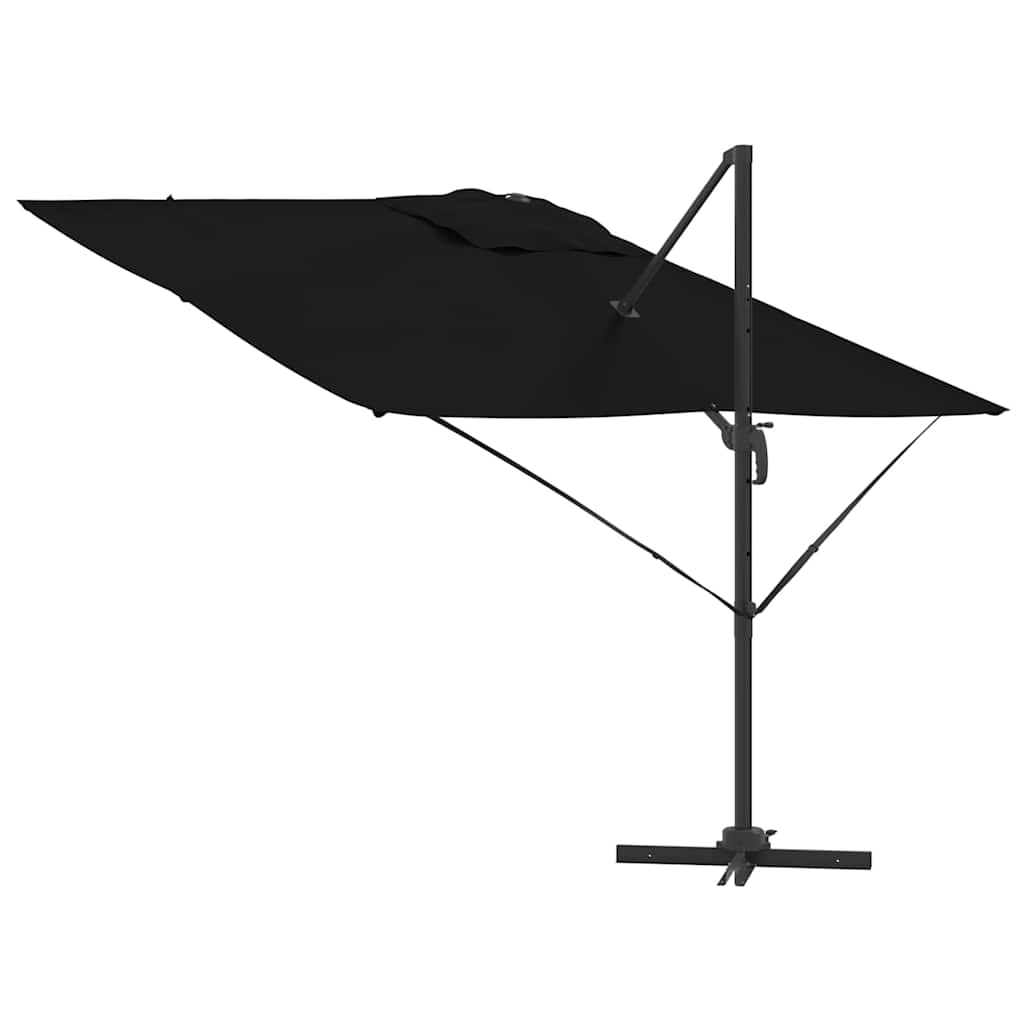 Roma Parasol Sort 286 x 284 x 265 cm Aluminium og Polyester