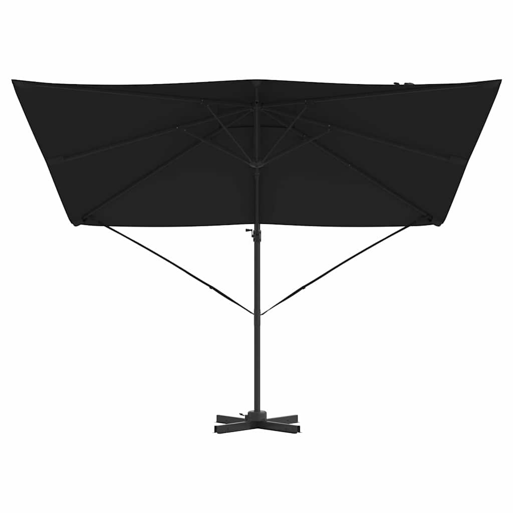 Roma Parasol Sort 286 x 284 x 265 cm Aluminium og Polyester