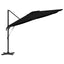 Roma Parasol Sort 286 x 284 x 265 cm Aluminium og Polyester