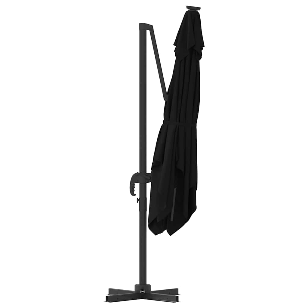Roma Parasol Sort 286 x 284 x 265 cm Aluminium og Polyester