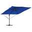 Roma Parasol Blå 286 x 284 x 265 cm Aluminium og Polyester