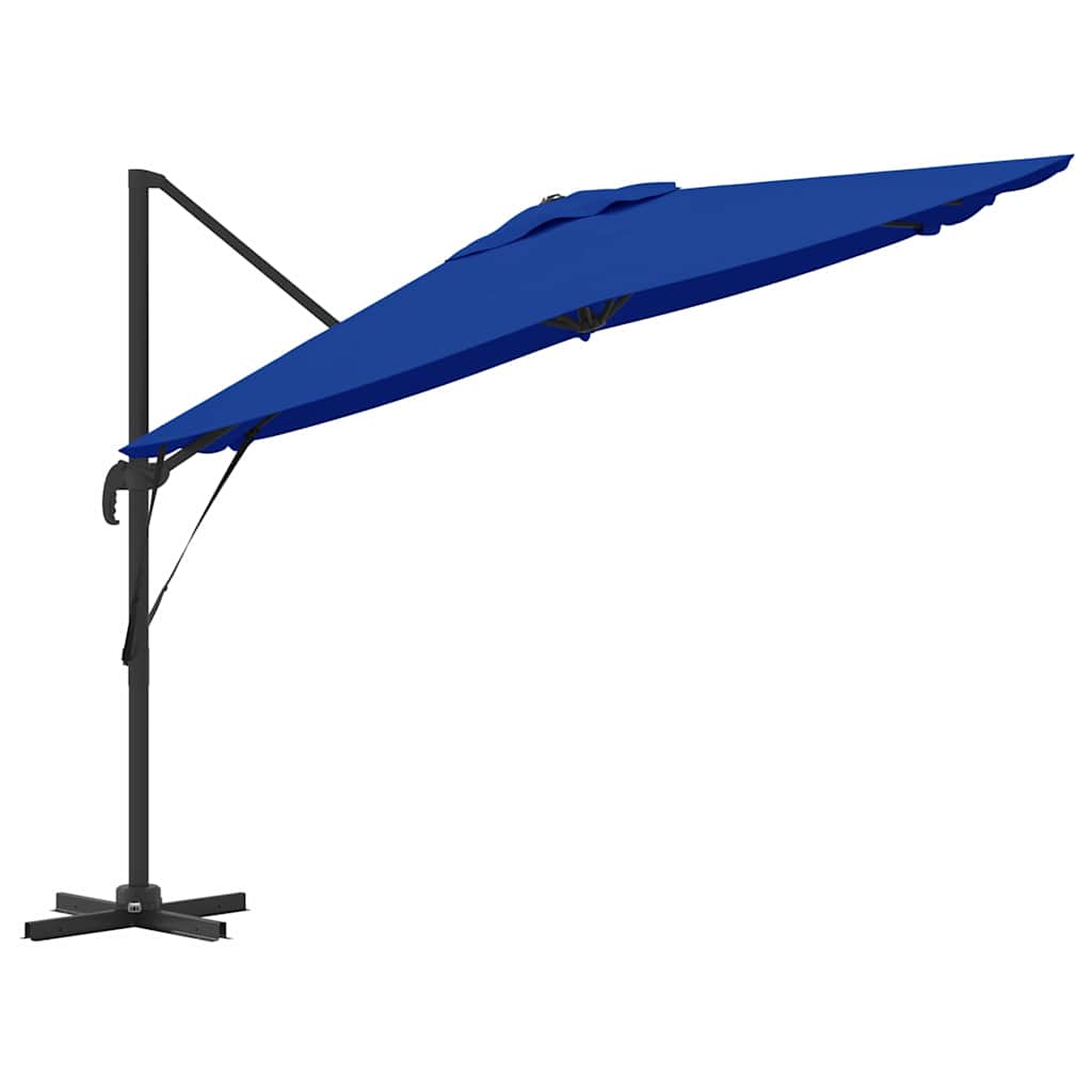 Roma Parasol Blå 286 x 284 x 265 cm Aluminium og Polyester