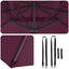 Roma Parasol Rød 286 x 284 x 265 cm Aluminium og Polyester