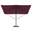 Roma Parasol Rød 286 x 284 x 265 cm Aluminium og Polyester