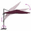 Roma Parasol Rød 286 x 284 x 265 cm Aluminium og Polyester