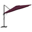Roma Parasol Rød 286 x 284 x 265 cm Aluminium og Polyester