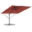 Roma Parasol Rød 286 x 284 x 265 cm Aluminium og Polyester