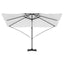 Parasol Sandfarvet 351 x 250 x 260 cm Polyester og Aluminium