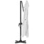 Parasol 351 x 250 x 260 cm Polyester og Aluminium Sandfarvet
