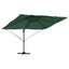 Parasol Grøn 351 x 250 x 260 cm Polyester og Aluminium