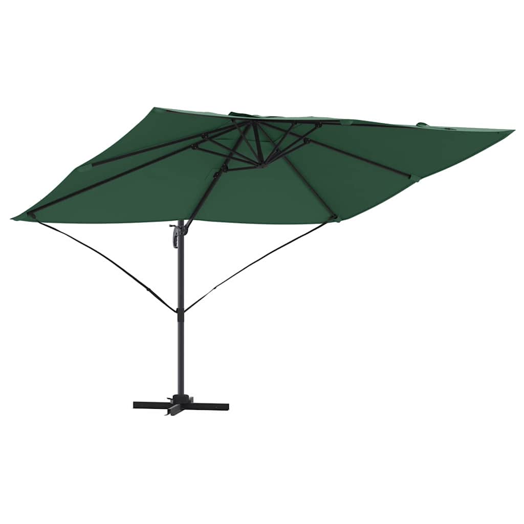 Parasol 351 x 250 x 260 cm Polyester og Aluminium Grøn