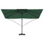 Parasol Grøn 351 x 250 x 260 cm Polyester og Aluminium