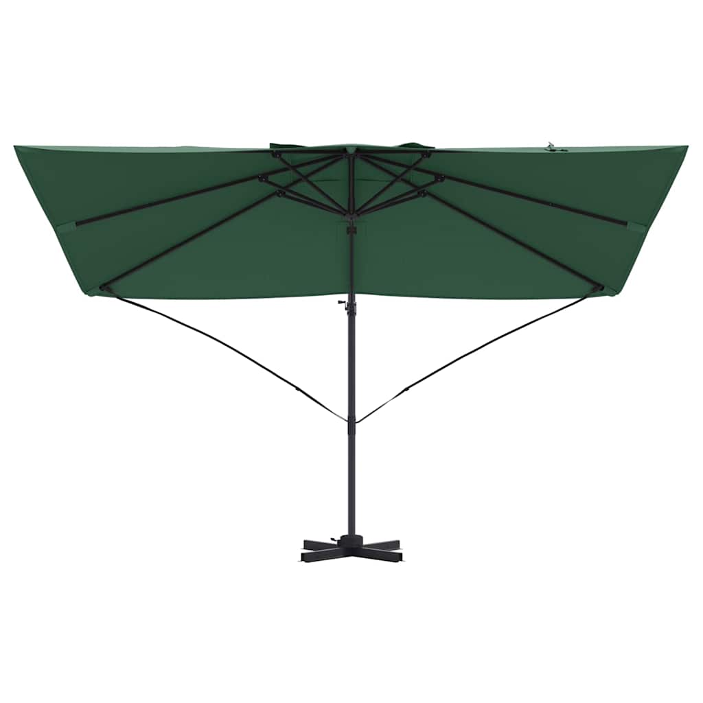 Parasol 351 x 250 x 260 cm Polyester og Aluminium Grøn