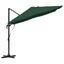 Parasol 351 x 250 x 260 cm Polyester og Aluminium Grøn
