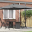 Parasol 351 x 250 x 260 cm Polyester og Aluminium Antracit