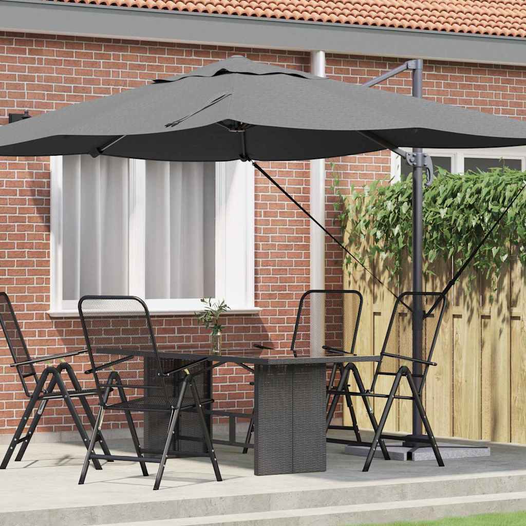 Parasol 351 x 250 x 260 cm Polyester og Aluminium Antracit