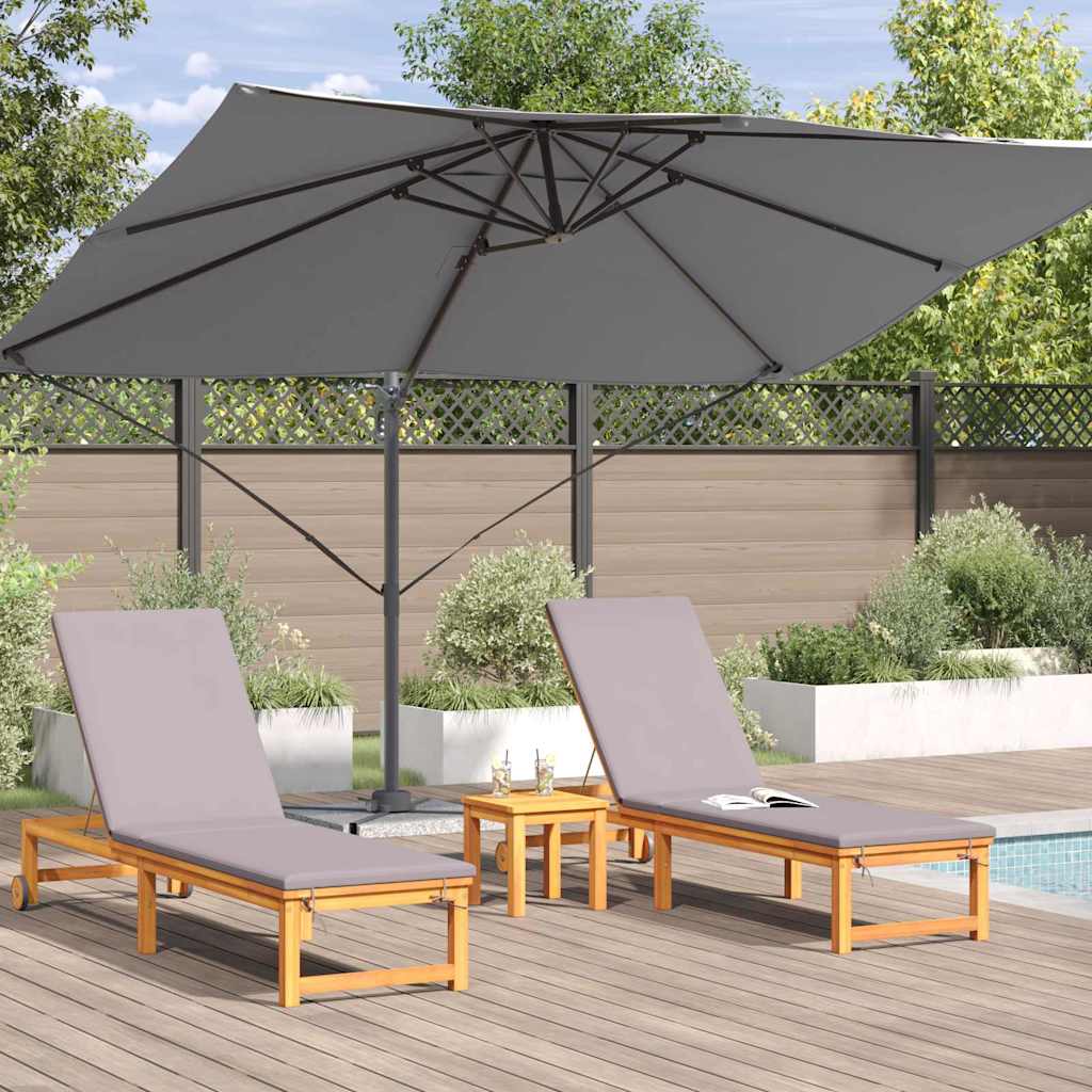Parasol 351 x 250 x 260 cm Polyester og Aluminium Antracit
