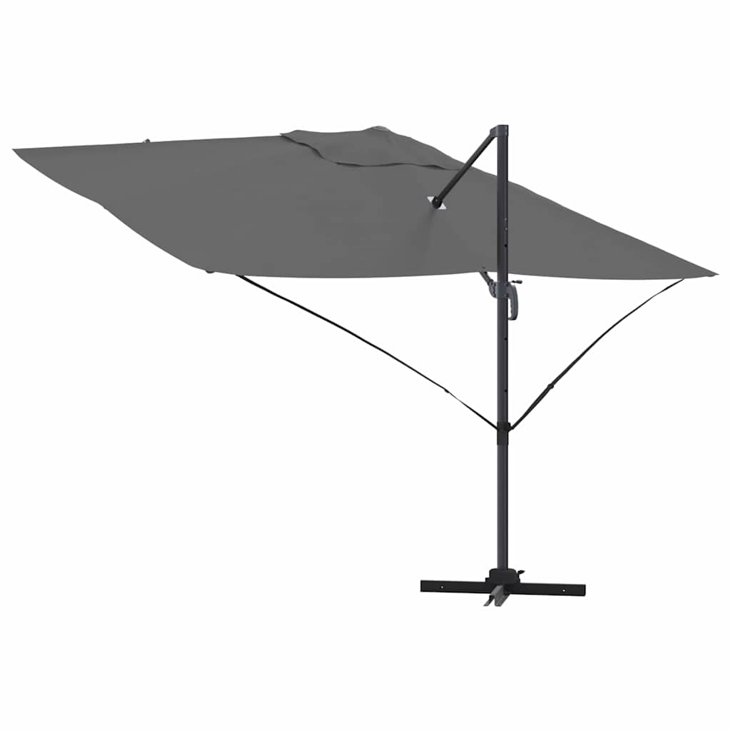 Parasol 351 x 250 x 260 cm Polyester og Aluminium Antracit