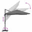 Parasol Antracit 351 x 250 x 260 cm Polyester og Aluminium
