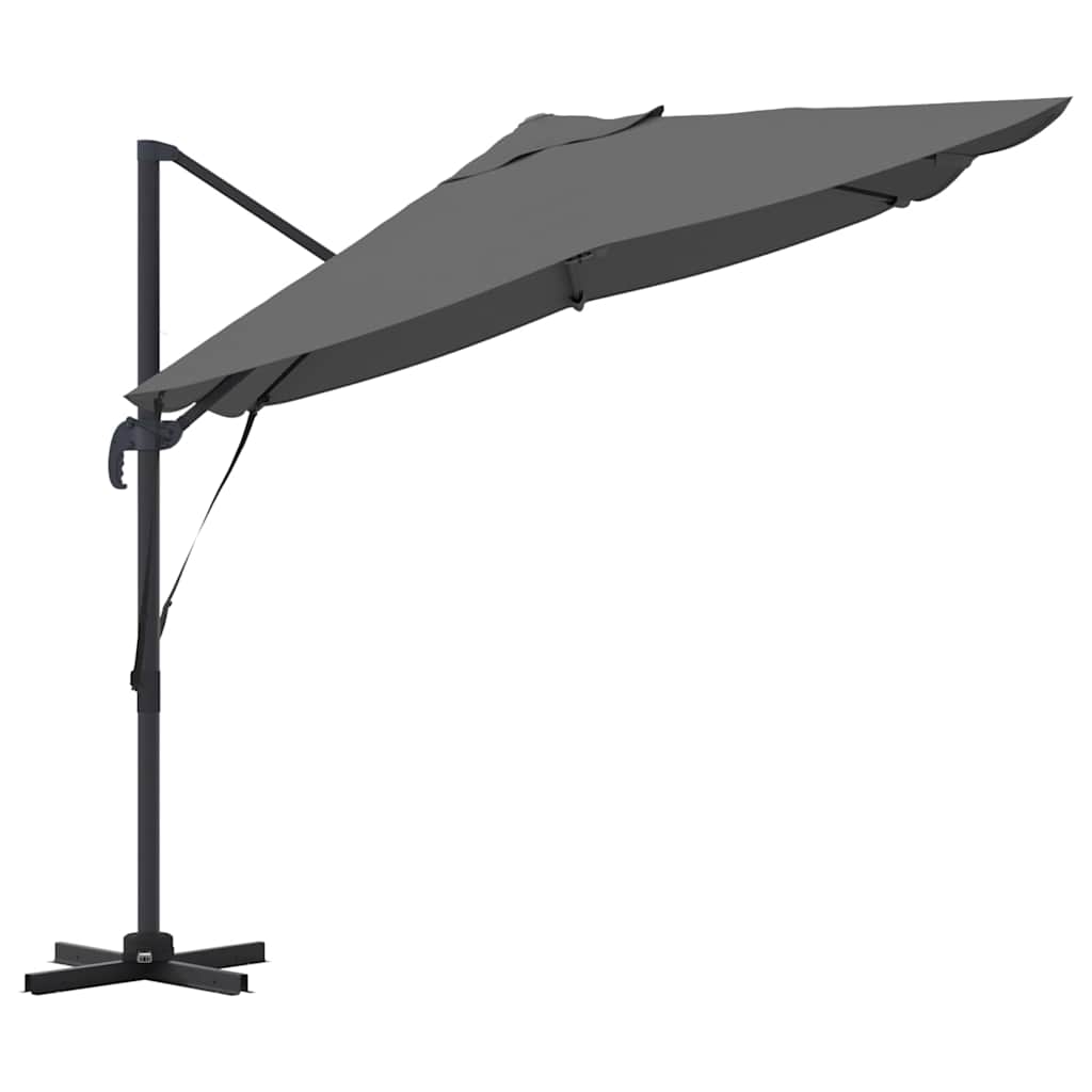 Parasol 351 x 250 x 260 cm Polyester og Aluminium Antracit