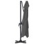 Parasol Antracit 351 x 250 x 260 cm Polyester og Aluminium