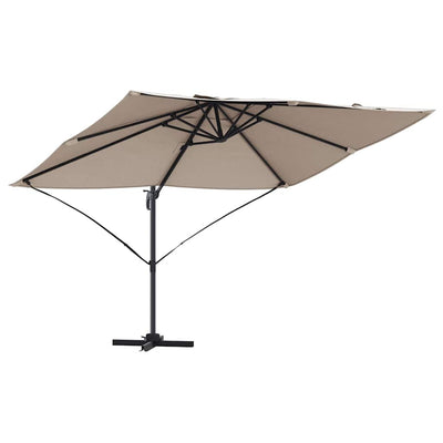Parasol Gråbrun 351 x 250 x 260 cm Polyester og Aluminium