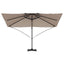Parasol Gråbrun 351 x 250 x 260 cm Polyester og Aluminium