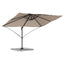 Parasol Gråbrun 351 x 250 x 260 cm Polyester og Aluminium