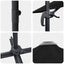 Parasol 351 x 250 x 260 cm Polyester og Aluminium Sort