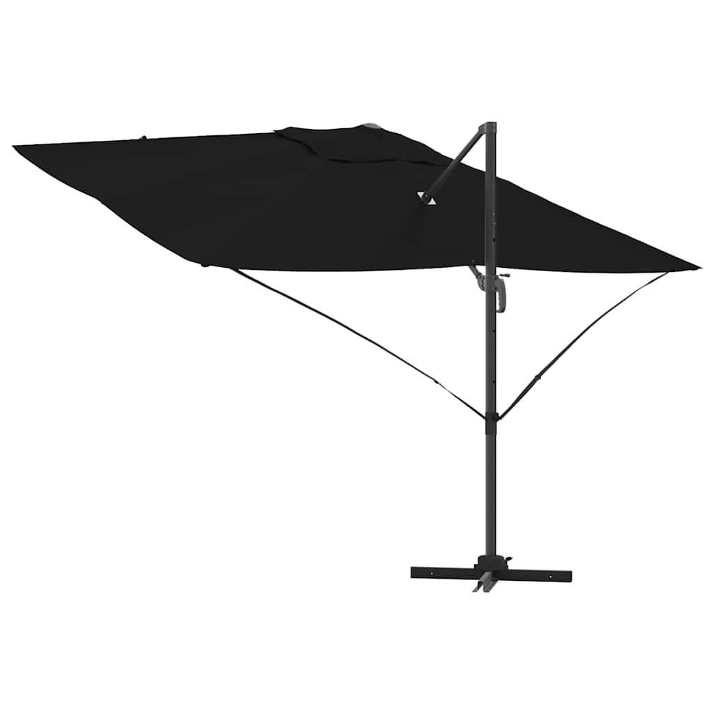 Parasol 351 x 250 x 260 cm Polyester og Aluminium Sort