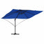 Parasol 351 x 250 x 260 cm Polyester og Aluminium Azurblå